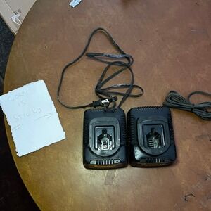 Lot of 2 DeWalt DW9116 7.2V-18V 1 Hour NiCd Battery Charger STICKY CORD